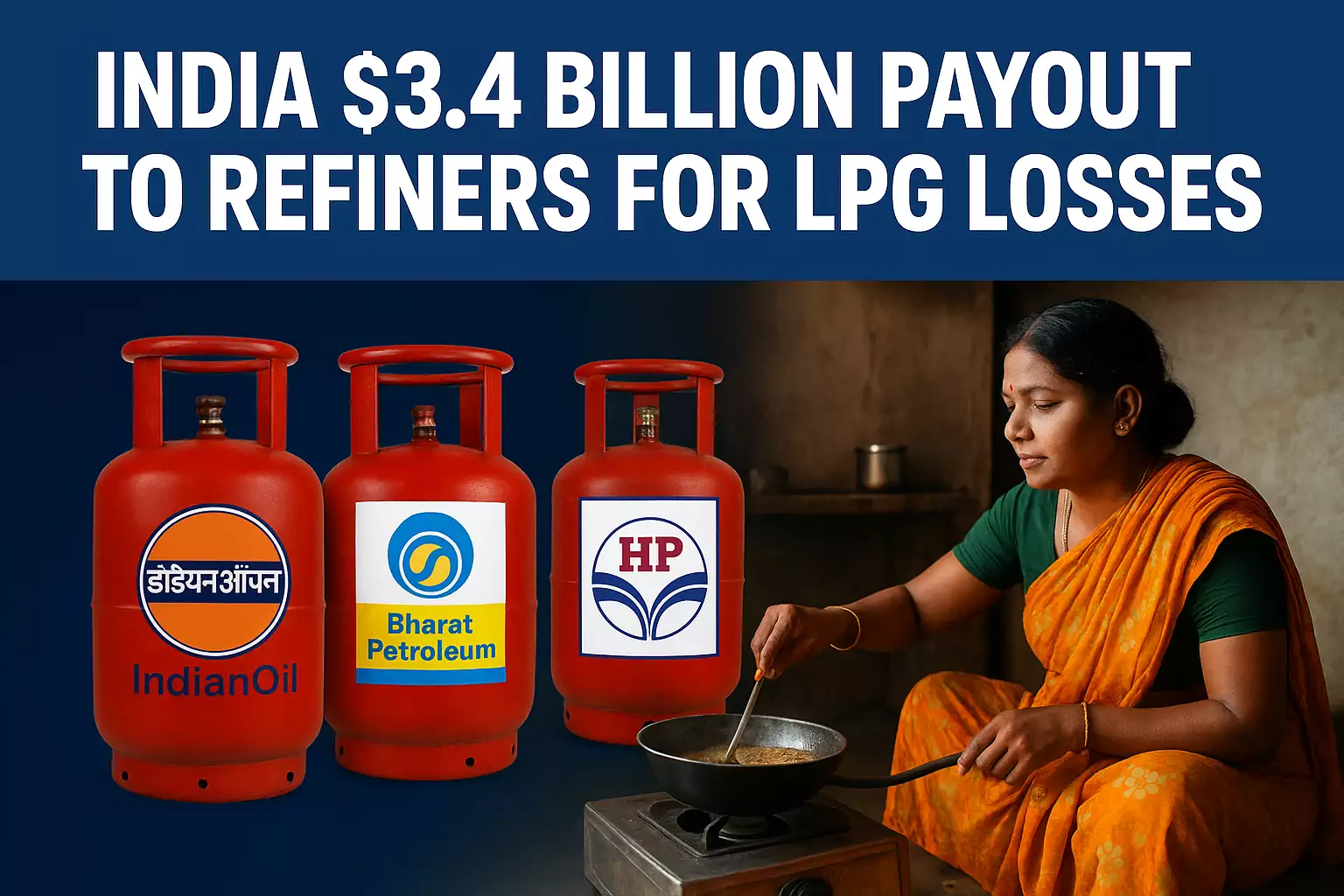 India $3.4 Billion Payout to Refiners for LPG Losses
